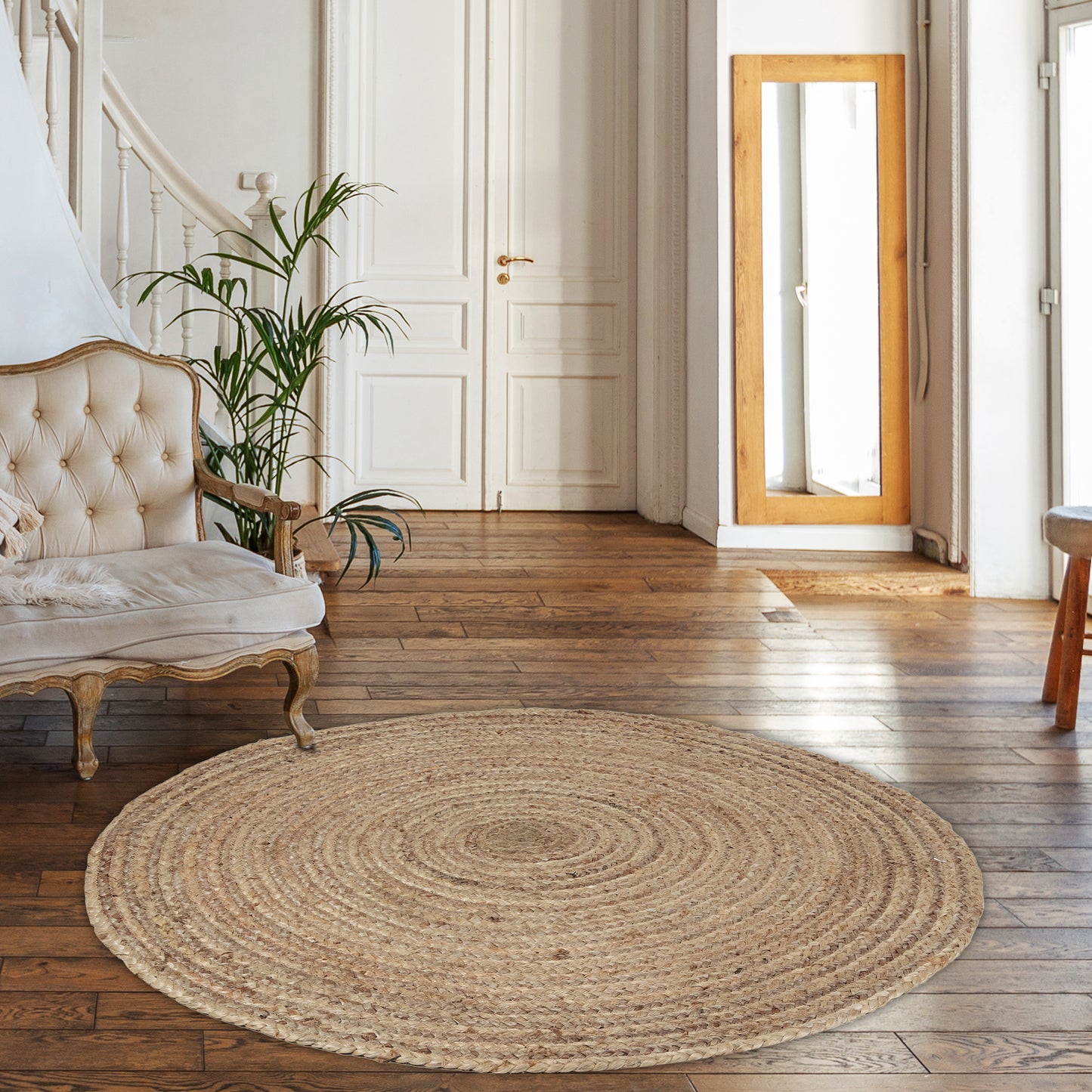 Organic Gyre Rug, 4’ - Twine Twirl