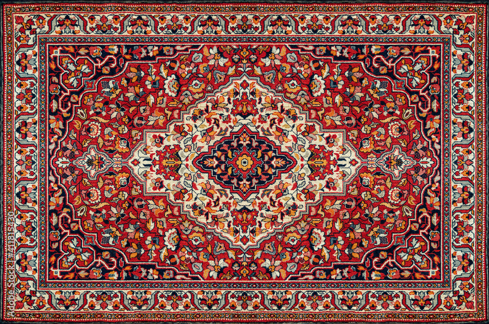 Crimson Cascade Rug, 10'x8' - Regal Redolence