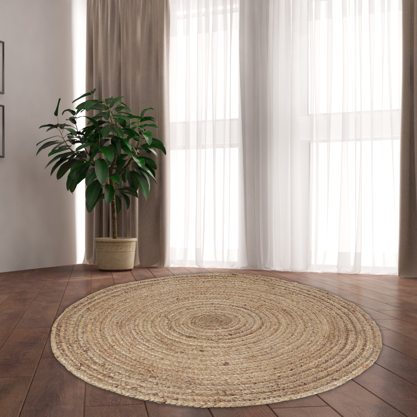 Organic Gyre Rug, 4’ - Twine Twirl