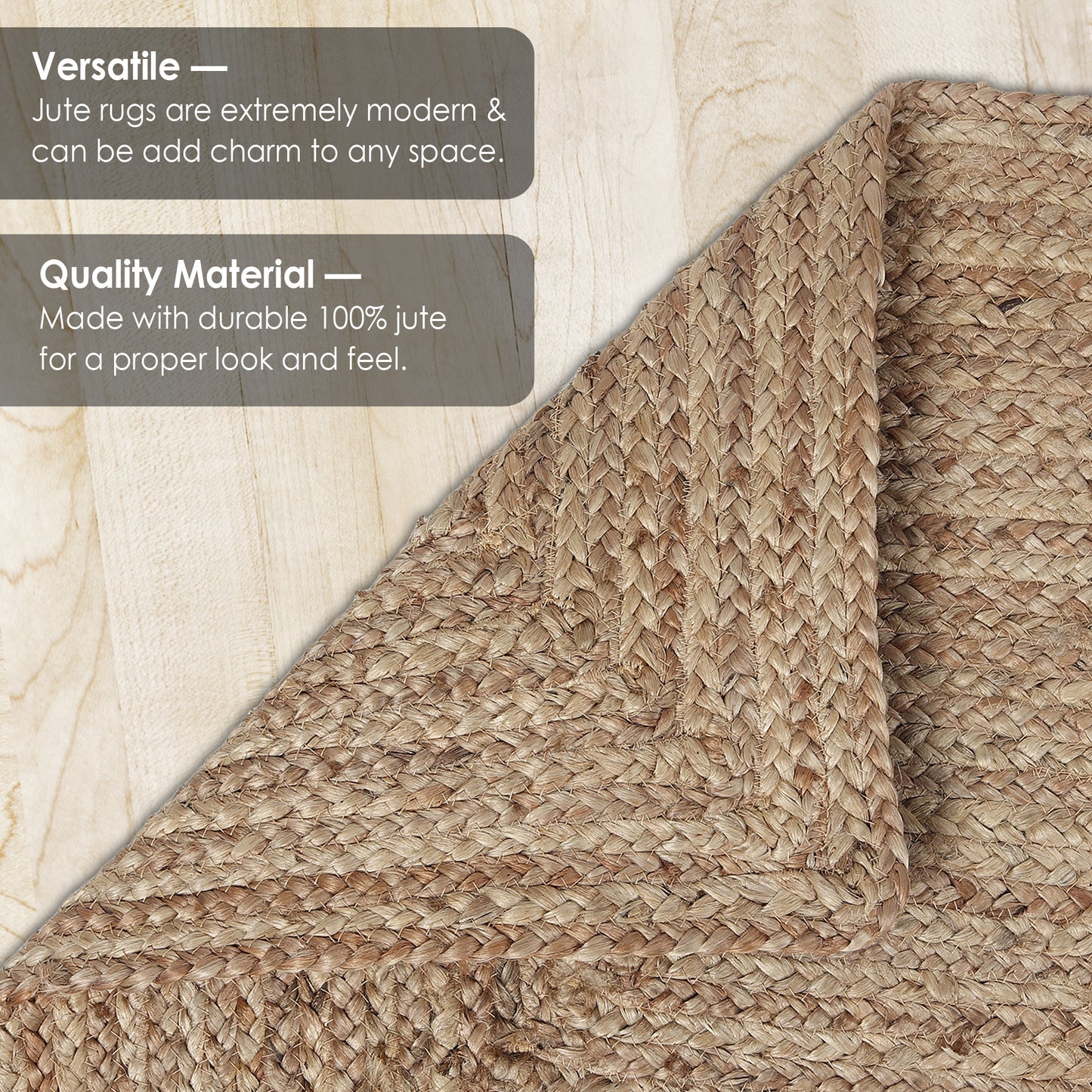 Organic Opulence Rug, 3’x2’ – Simplistic Splendor