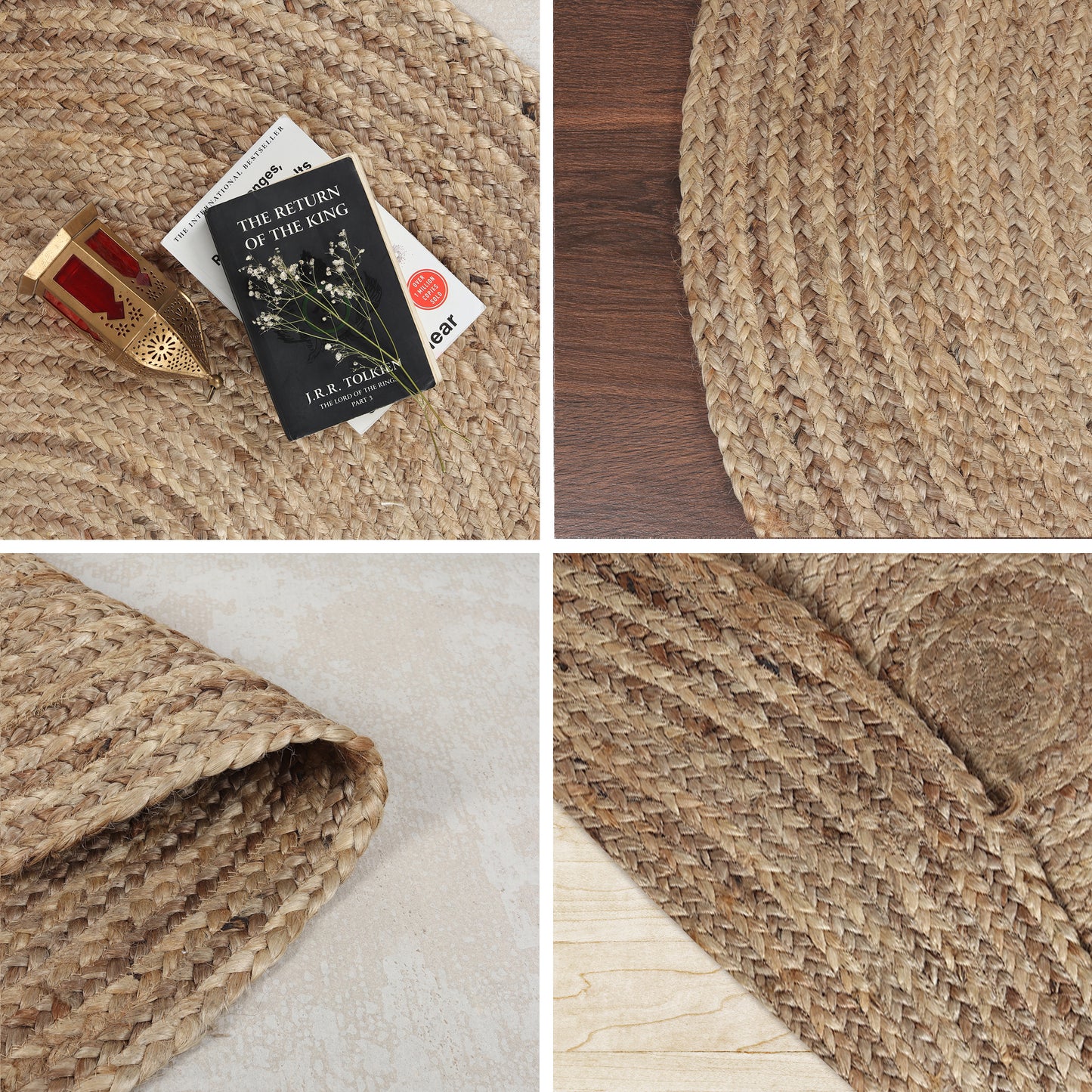 Organic Gyre Rug, 4’ - Twine Twirl