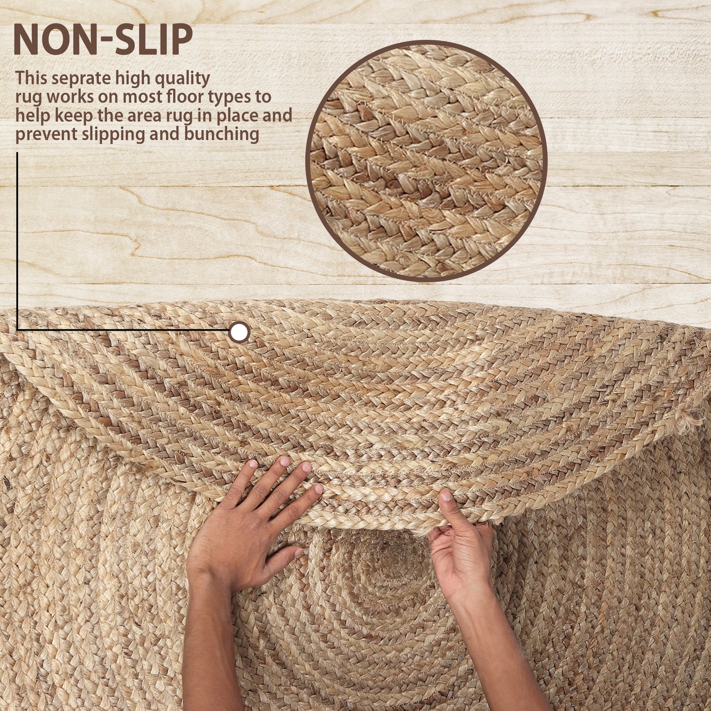 Organic Gyre Rug, 4’ - Twine Twirl