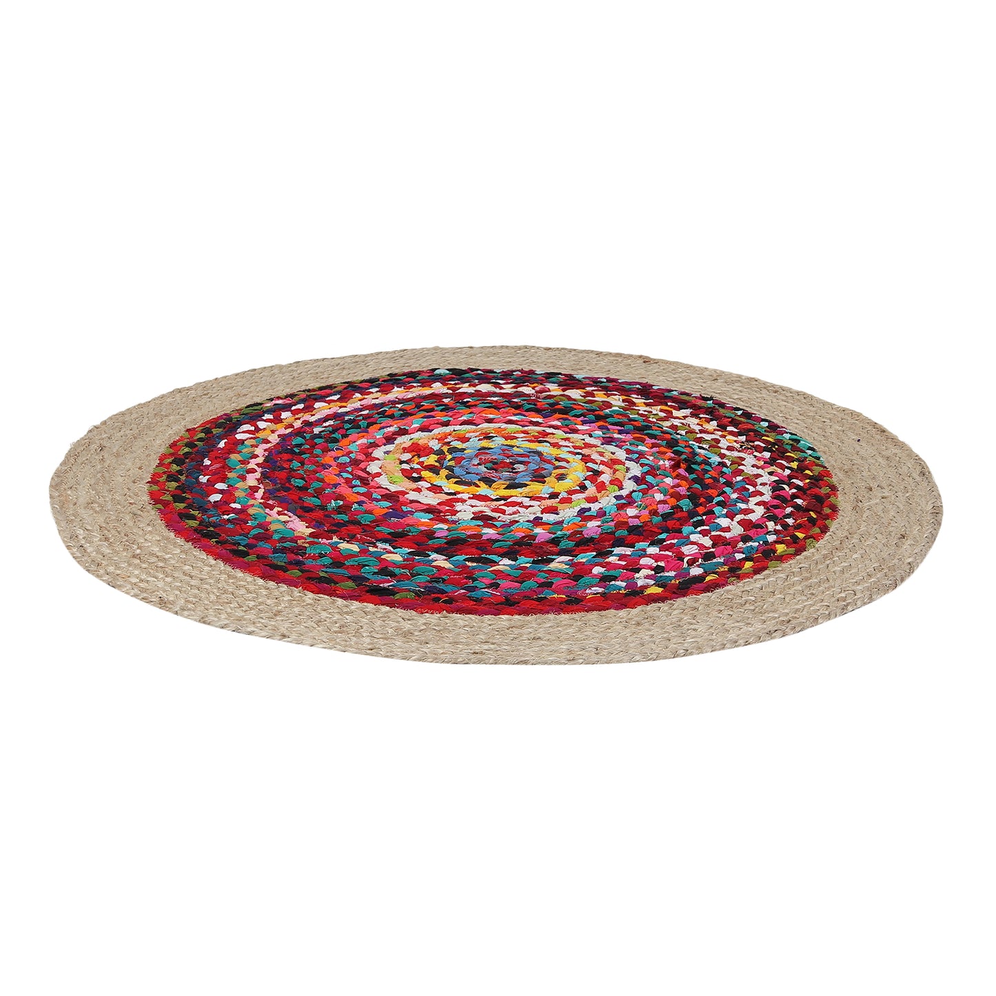 Rangoli Radiance Rug, 3ft - Natural Harmony