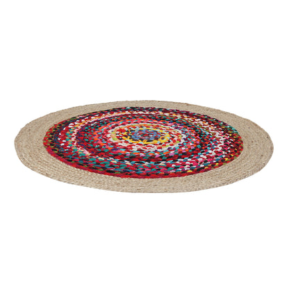 Rangoli Radiance Rug, 3ft - Natural Harmony