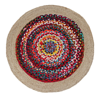 Rangoli Radiance Rug, 3ft - Natural Harmony