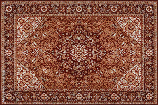 Earthy Echoes Rug, 10"x8" - Spice Whisper