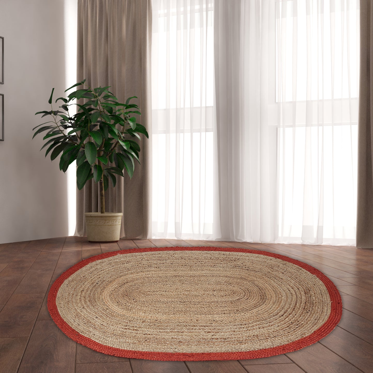 Terra Tinge Rug, 67”x49” - Sunset Swirl