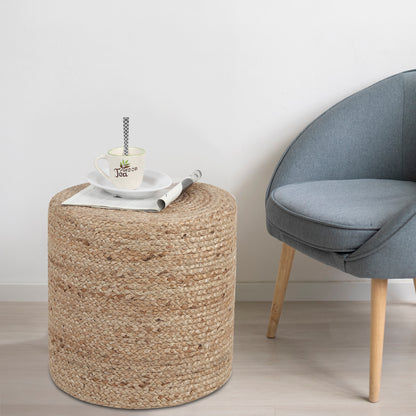 Sandstone Solace Pouf, 16"x16"