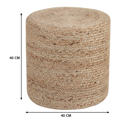 Sandstone Solace Pouf, 16"x16"