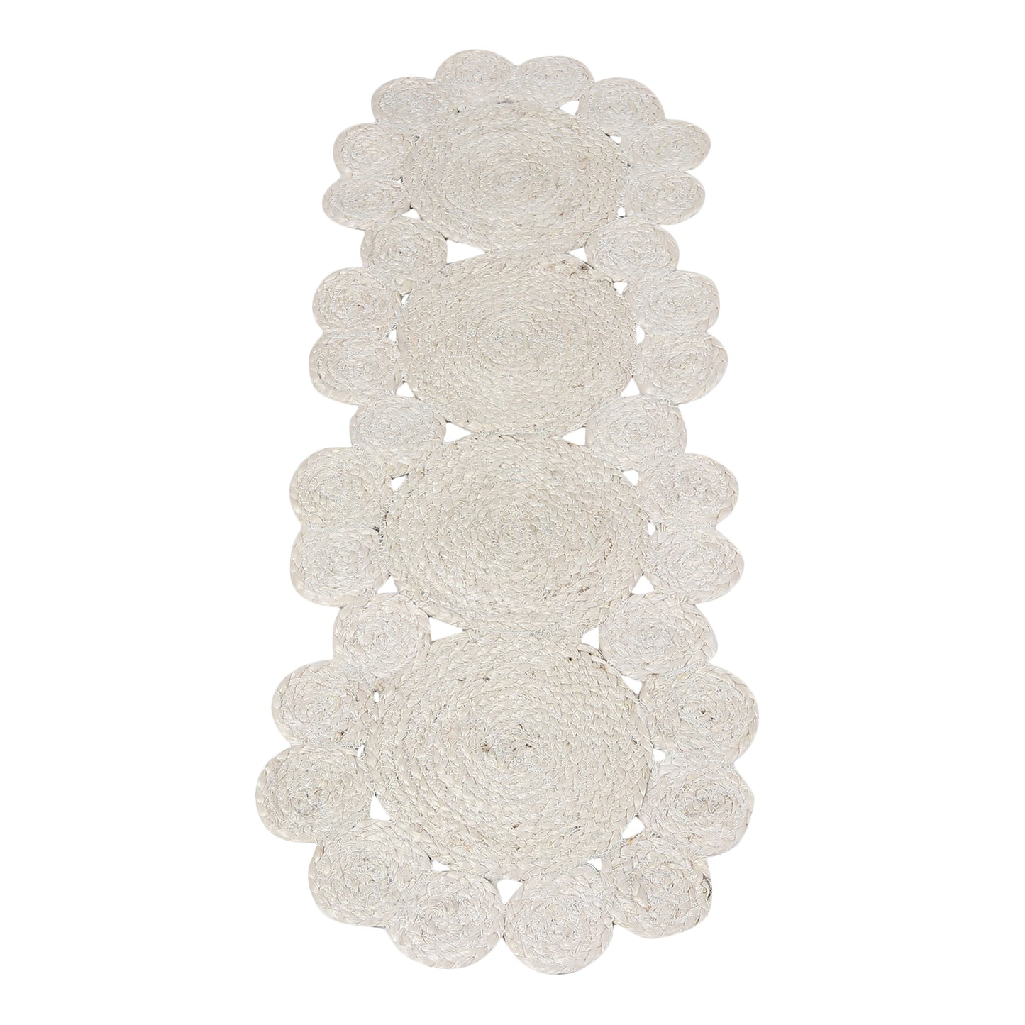 Celestial Lace Table Runner, 37"x14" - Cloud Serenade