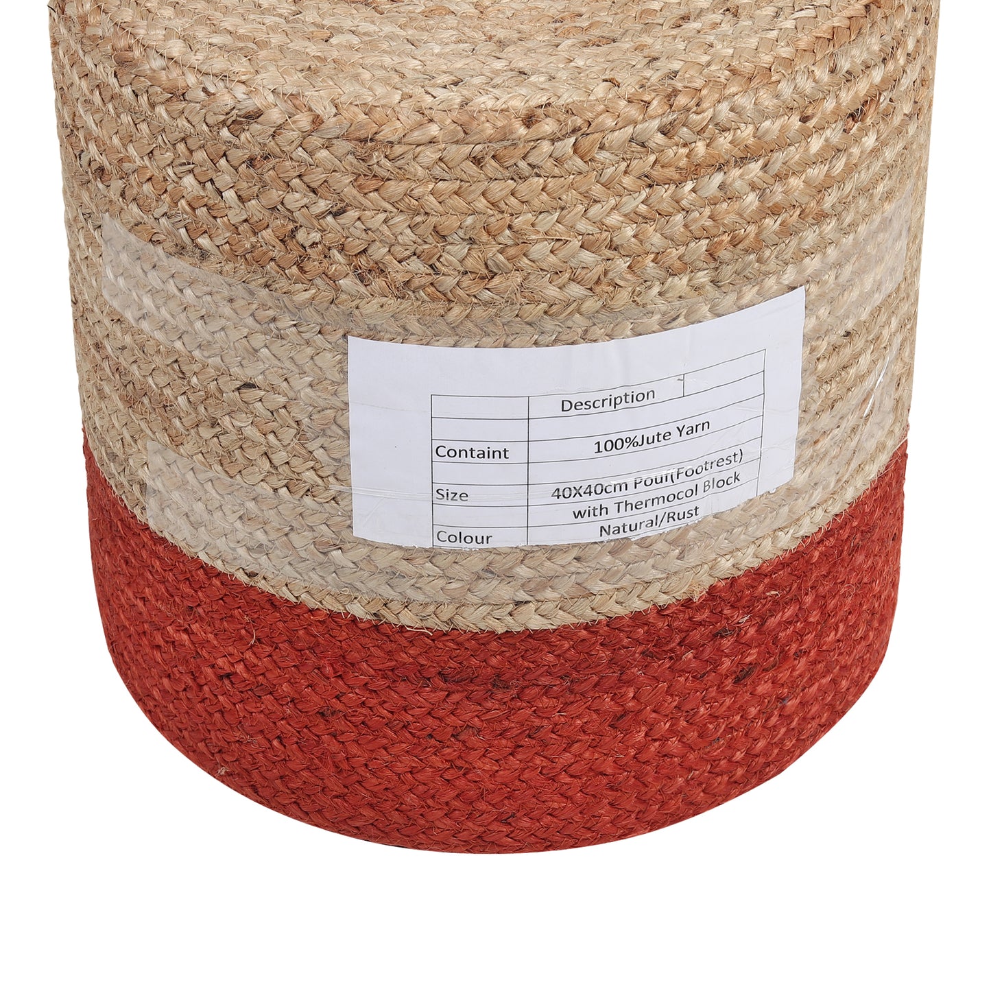 Ruby Radiance Pouf , 16”x16”