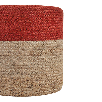 Ruby Radiance Pouf , 16”x16”