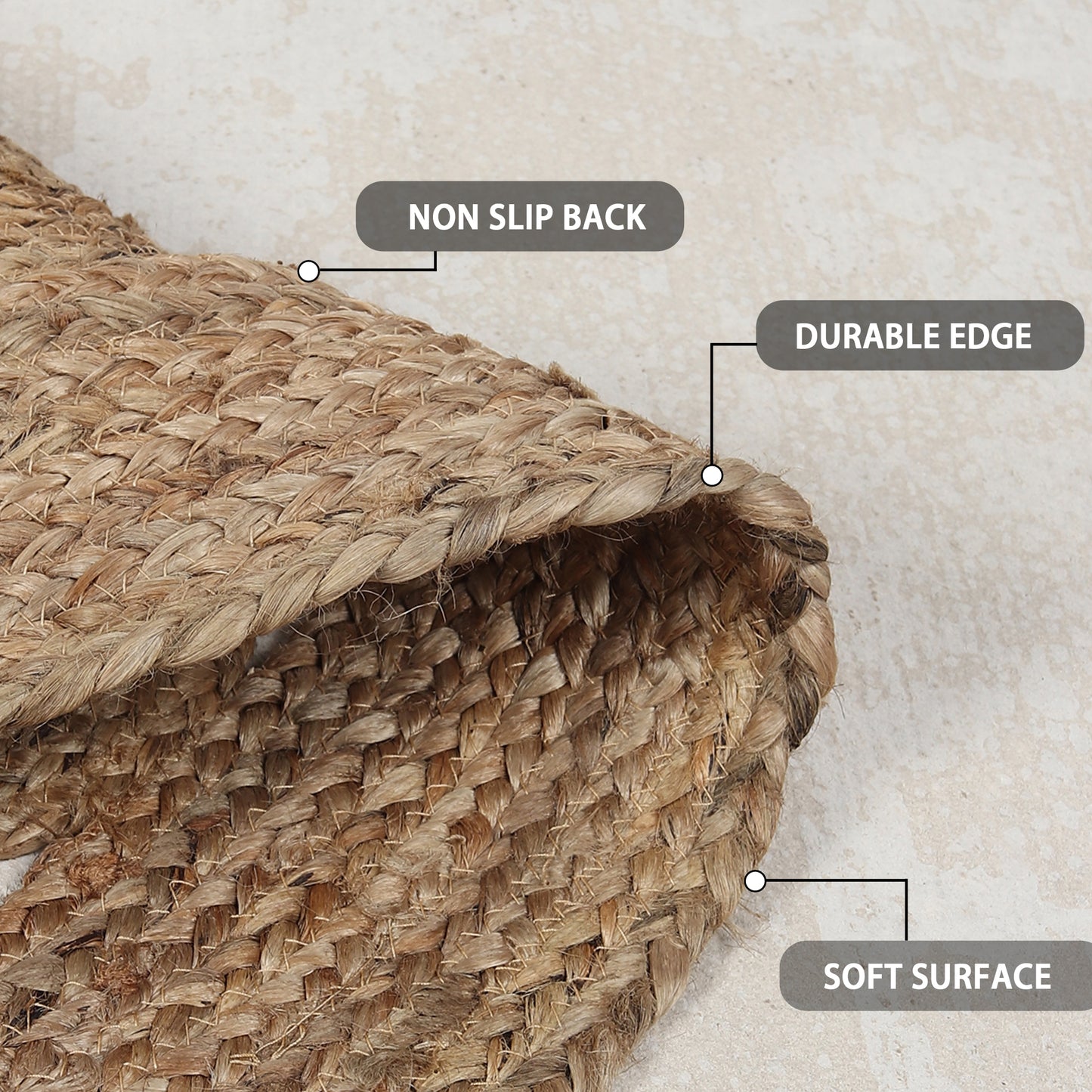 Nature's Mandala Rug, 3ft - Beige Blossom
