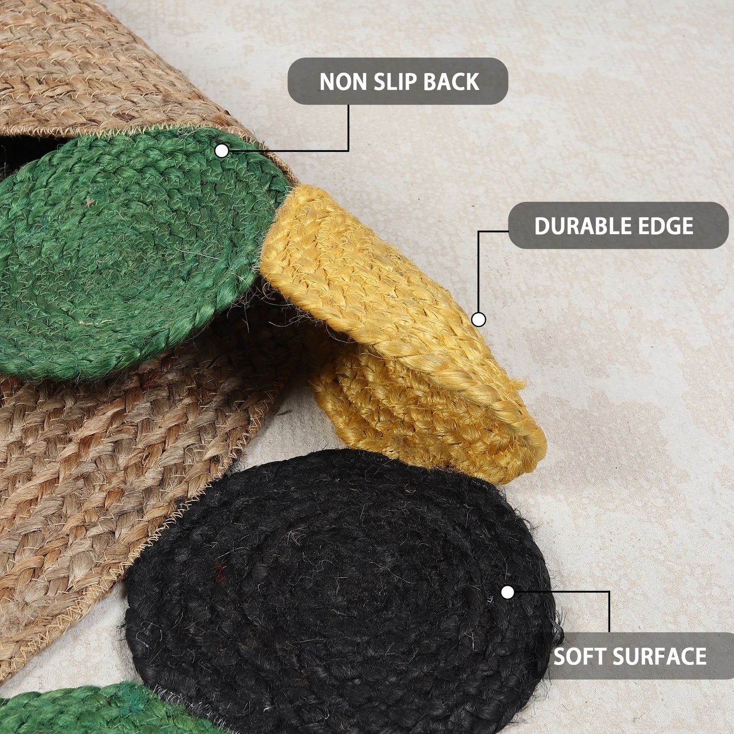 Fiesta Halo Rug, 5ft - Colorful Radiance