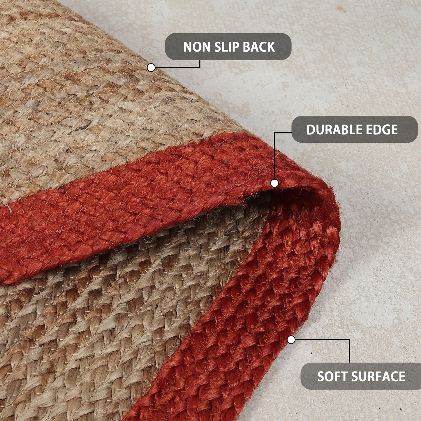 Terra Tinge Rug, 67”x49” - Sunset Swirl