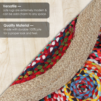 Rangoli Radiance Rug, 3ft - Natural Harmony