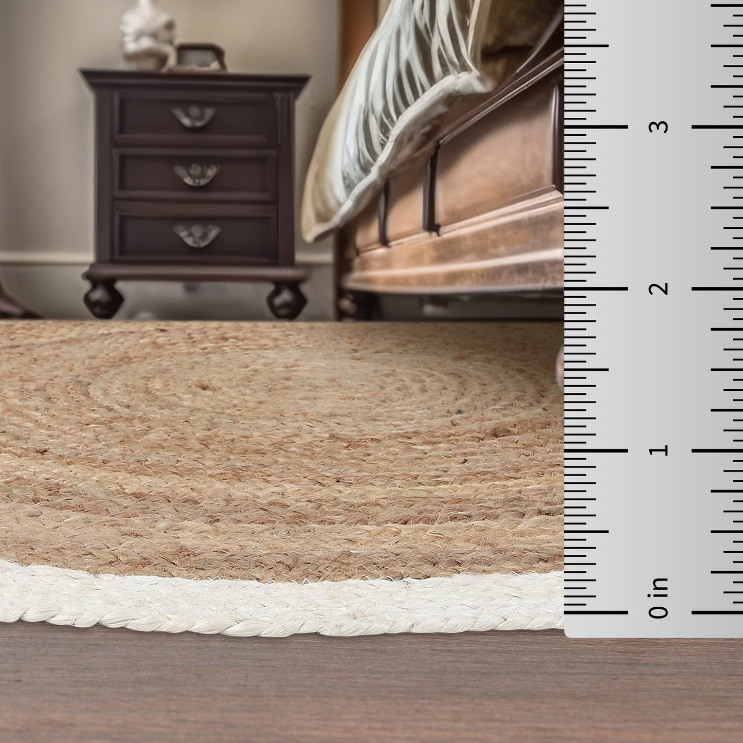 Ivory Halo Rug, 3ft - Natural Nuance