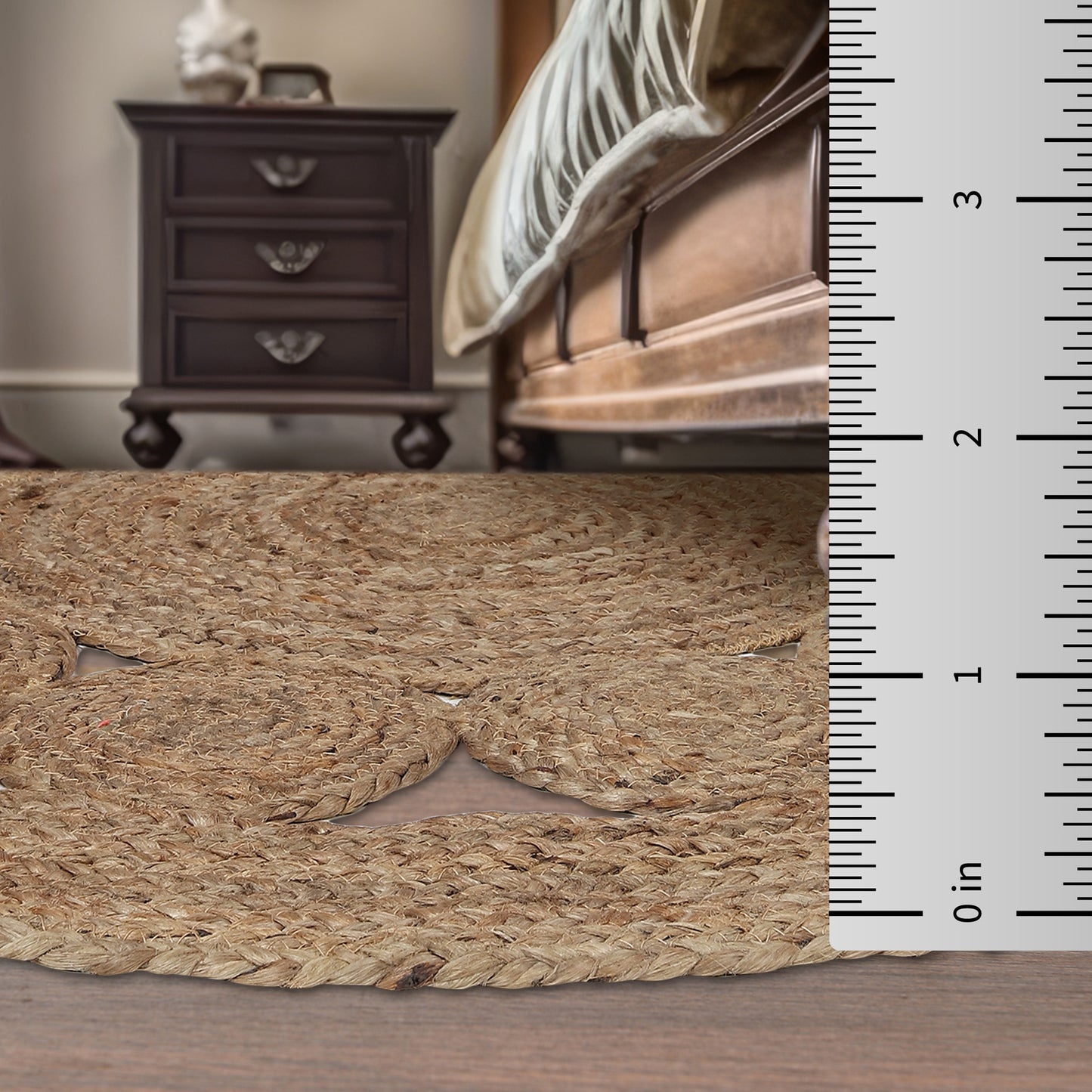Nature's Mandala Rug, 3ft - Beige Blossom