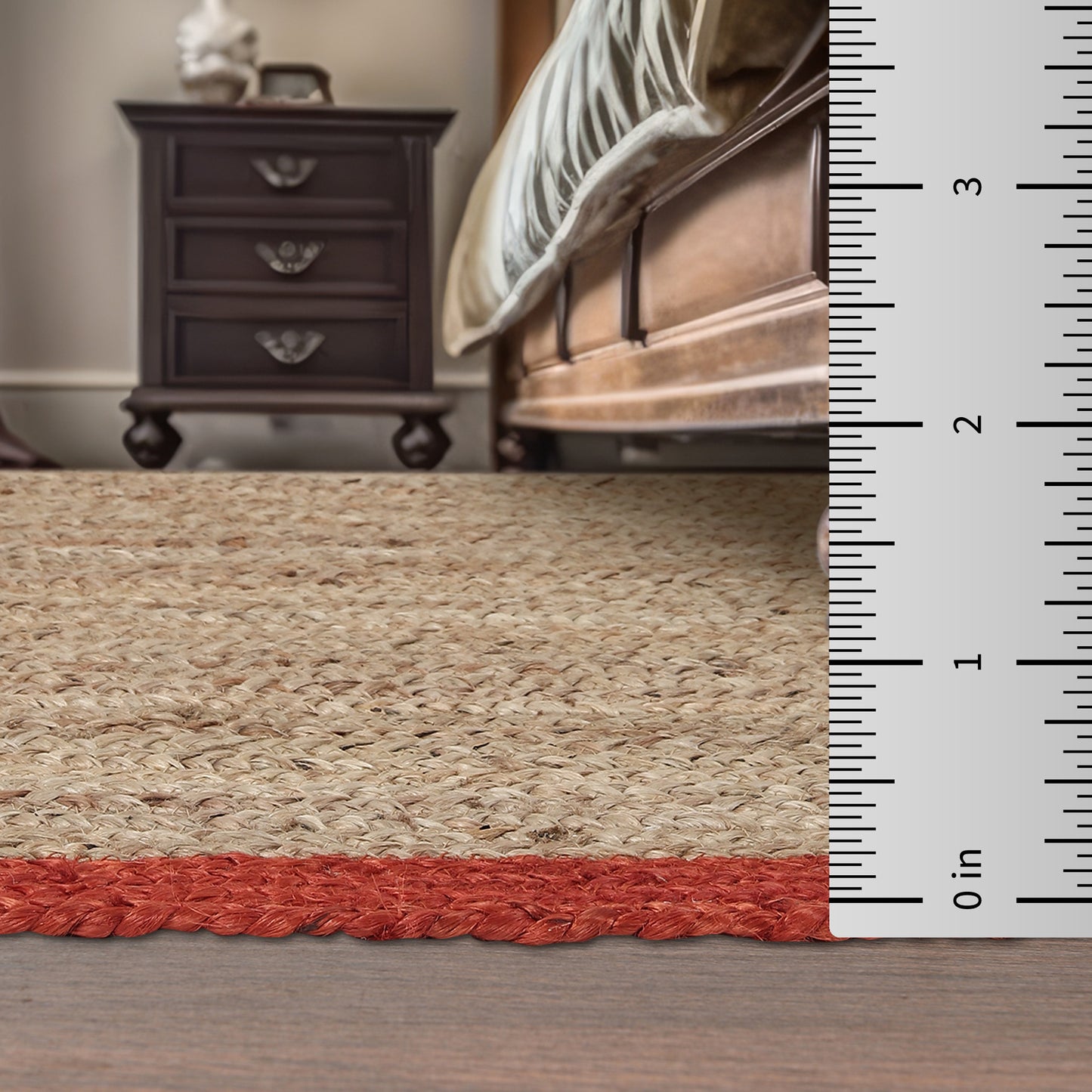 Ruby Rim Rug, 3ft x 2ft - Terra Tactility