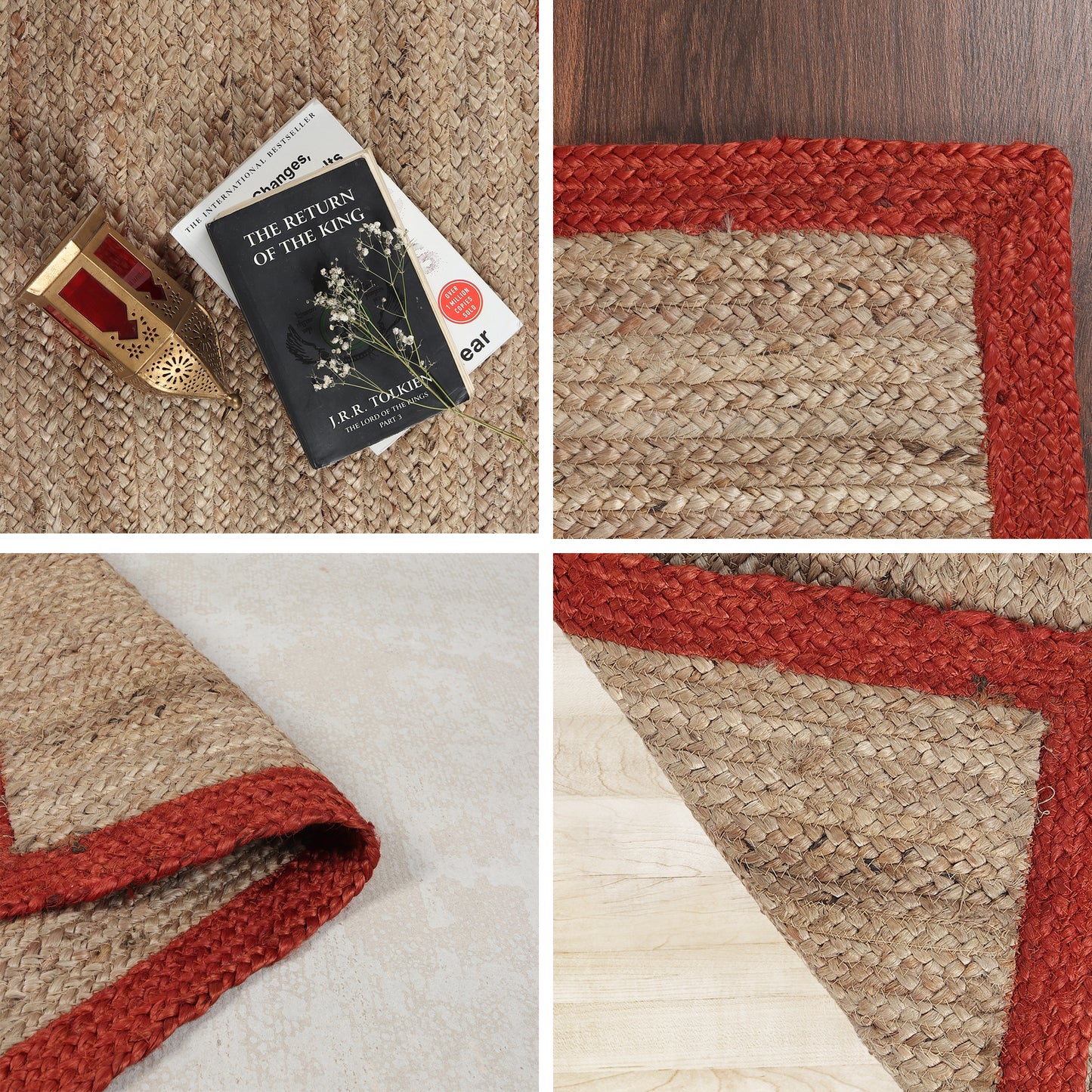 Ruby Rim Rug, 3ft x 2ft - Terra Tactility