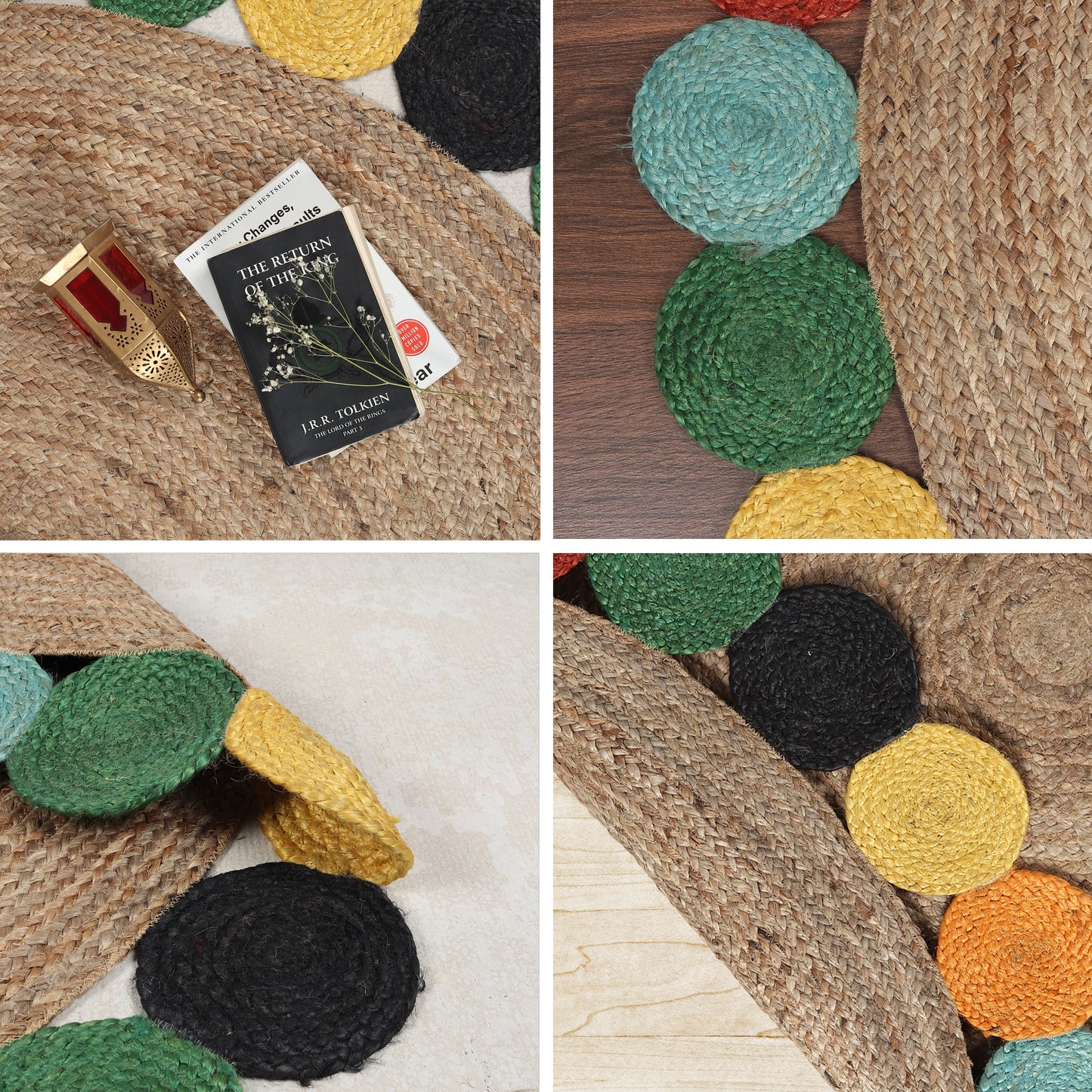 Fiesta Halo Rug, 5ft - Colorful Radiance