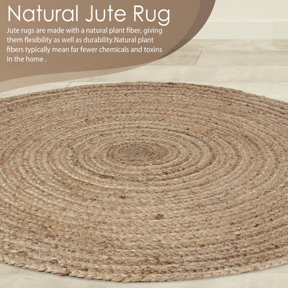 Organic Gyre Rug, 4’ - Twine Twirl