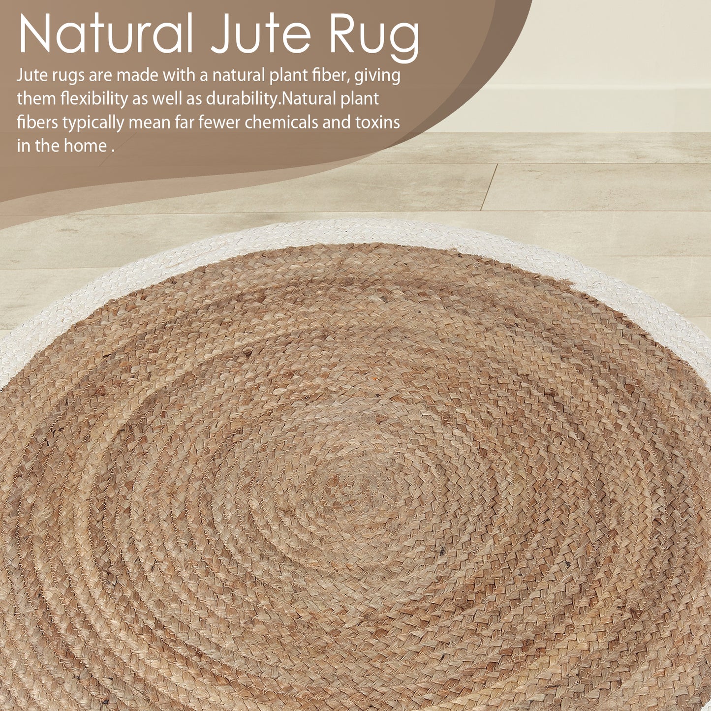 Ivory Halo Rug, 3ft - Natural Nuance